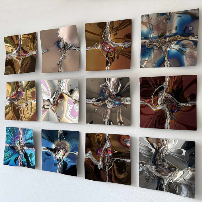 Metallbild aus Corten-Stahl