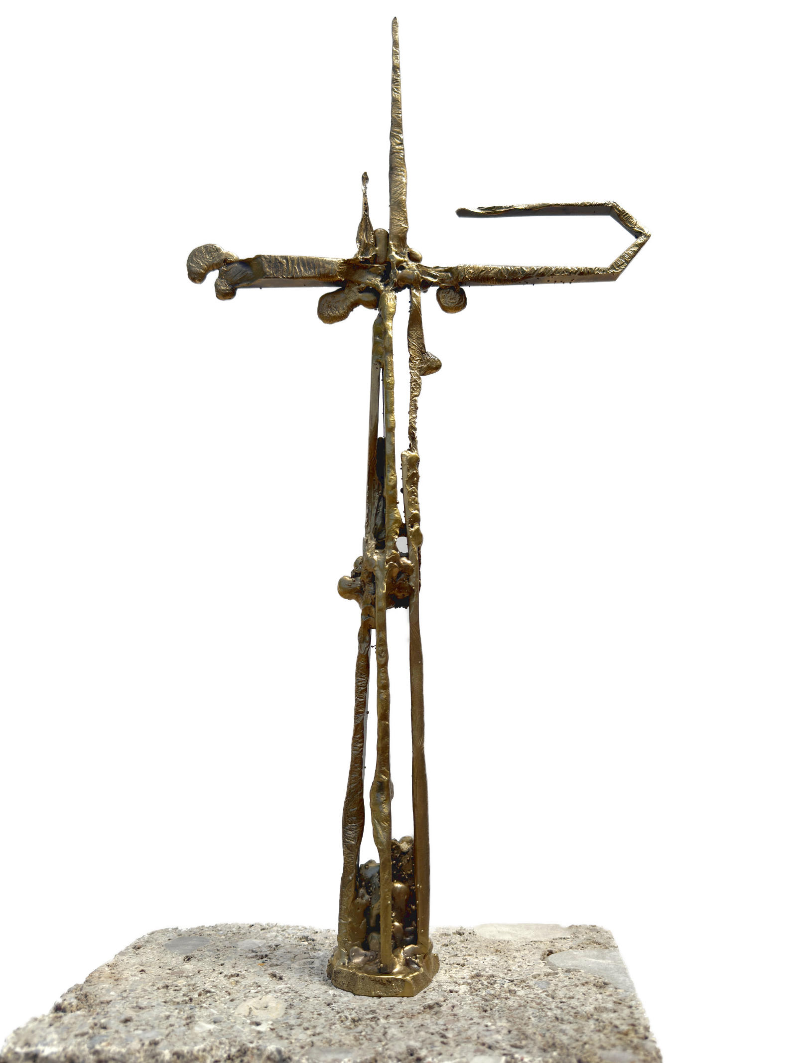 Abstract Cross of Bronze, Modern Urn Grave