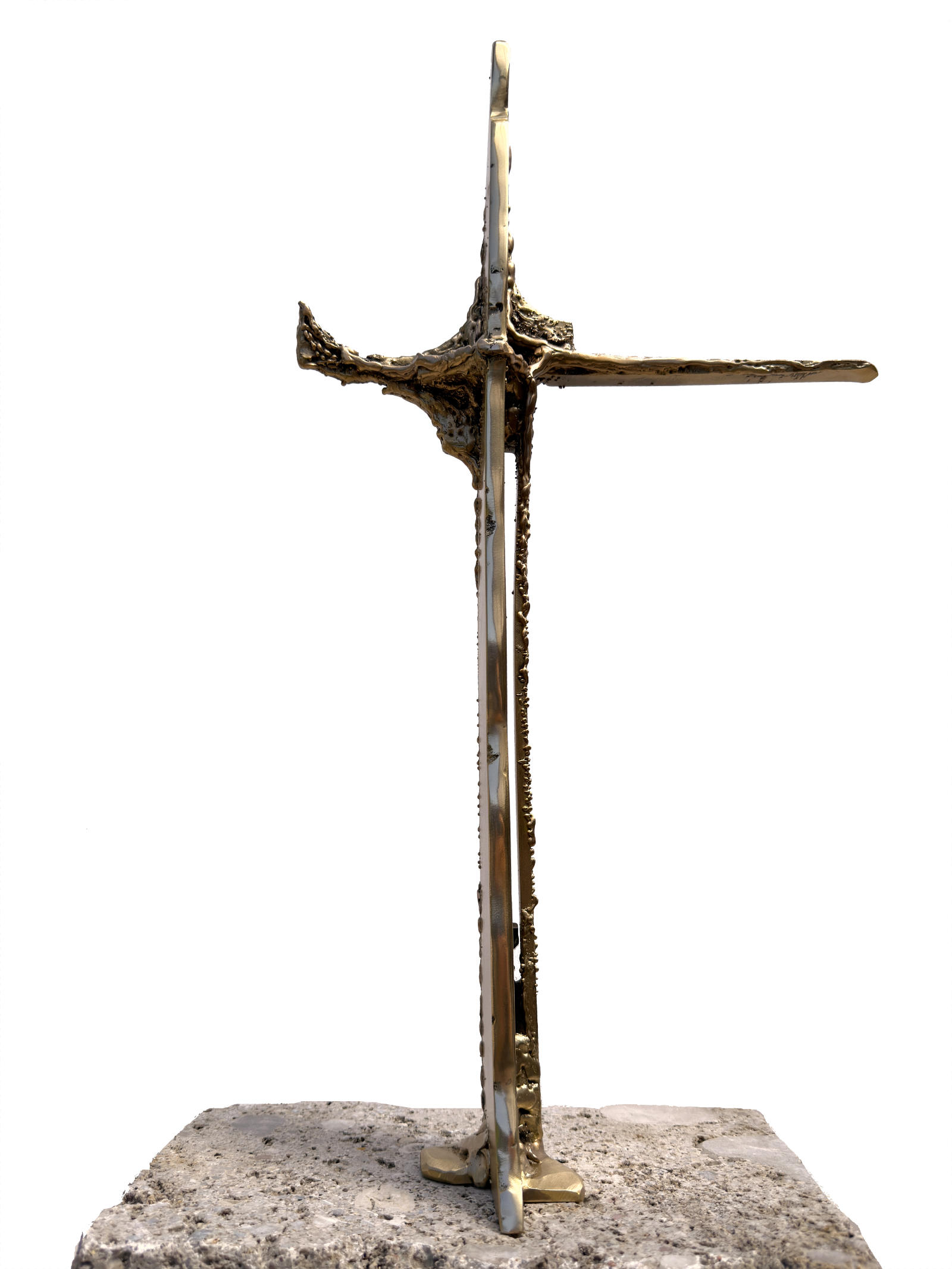 Individual Grave Cross of Bronze, Artist"s Unique Piece