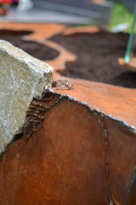 Rusted Grave Monument, Corten Steel Grave Monument