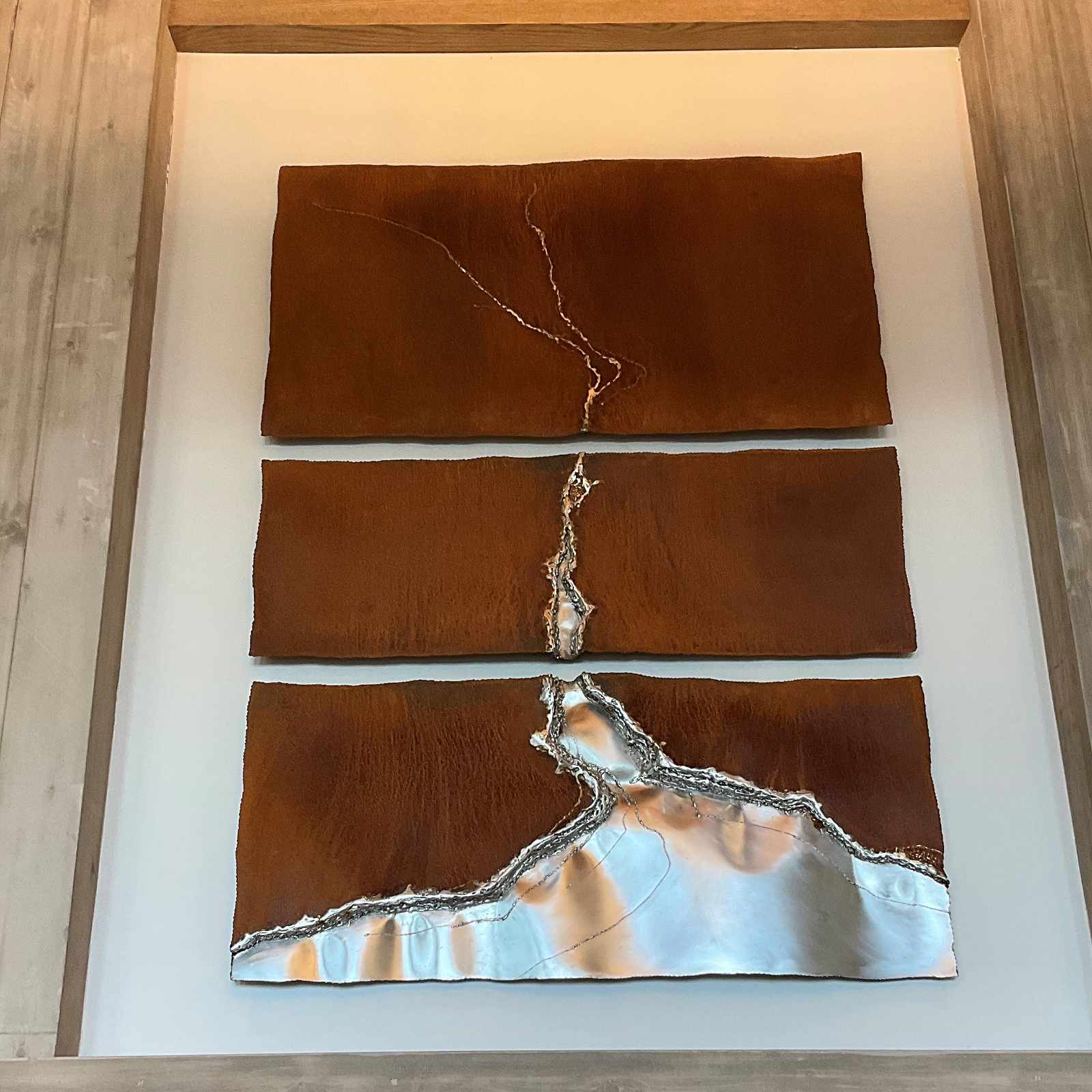 3d Metal Wall Art Sculpture of Rusted Corten-Steel