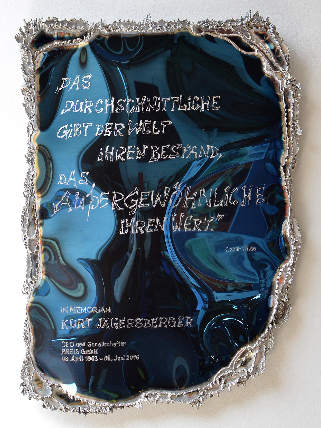 Applied Art: Memorial Plaque