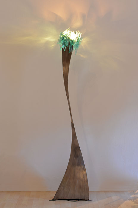 Metal Floor Lamp, Unique Piece