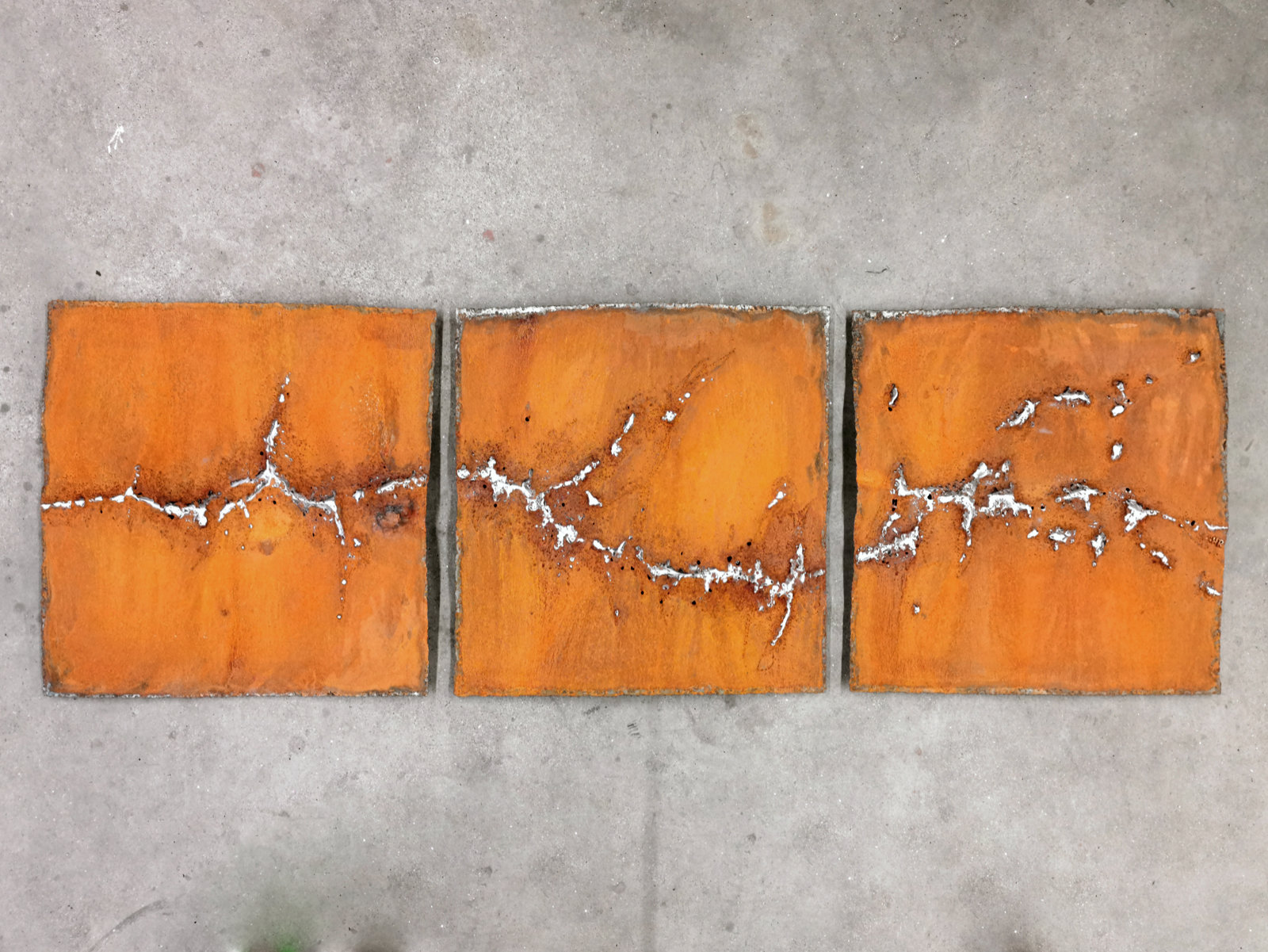 Modern Art of Metal, Wall Object of Corten Steel