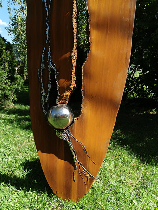 Welded Unique Piece of Rusted Steel